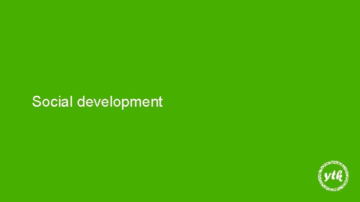 Social development 