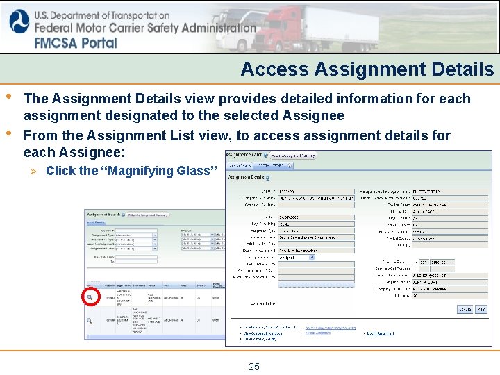 Access Assignment Details • • The Assignment Details view provides detailed information for each Access Assignment Details • • The Assignment Details view provides detailed information for each