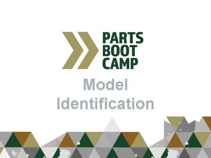 Model Identification 