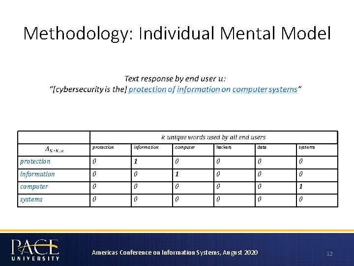 Methodology: Individual Mental Model protection information computer hackers data systems protection 0 1 0