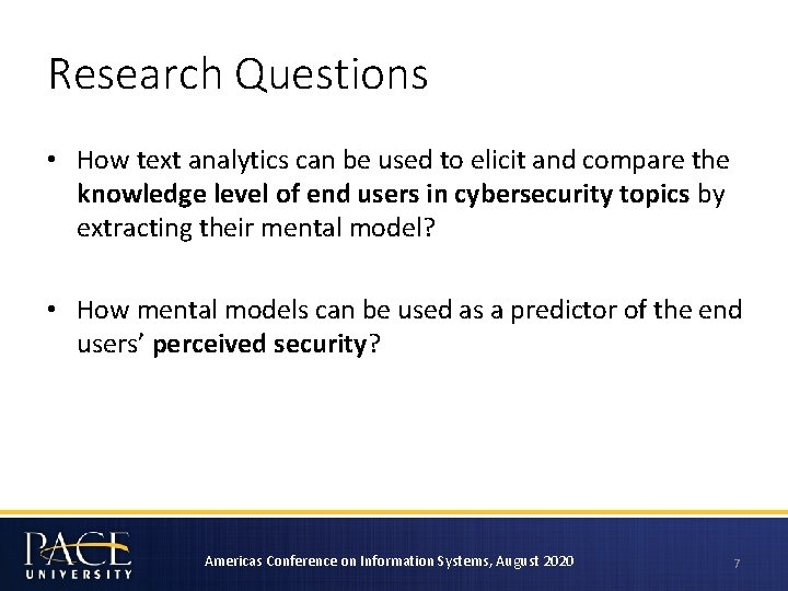 Research Questions • How text analytics can be used to elicit and compare the