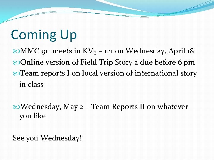 Coming Up MMC 911 meets in KV 5 – 121 on Wednesday, April 18 Coming Up MMC 911 meets in KV 5 – 121 on Wednesday, April 18
