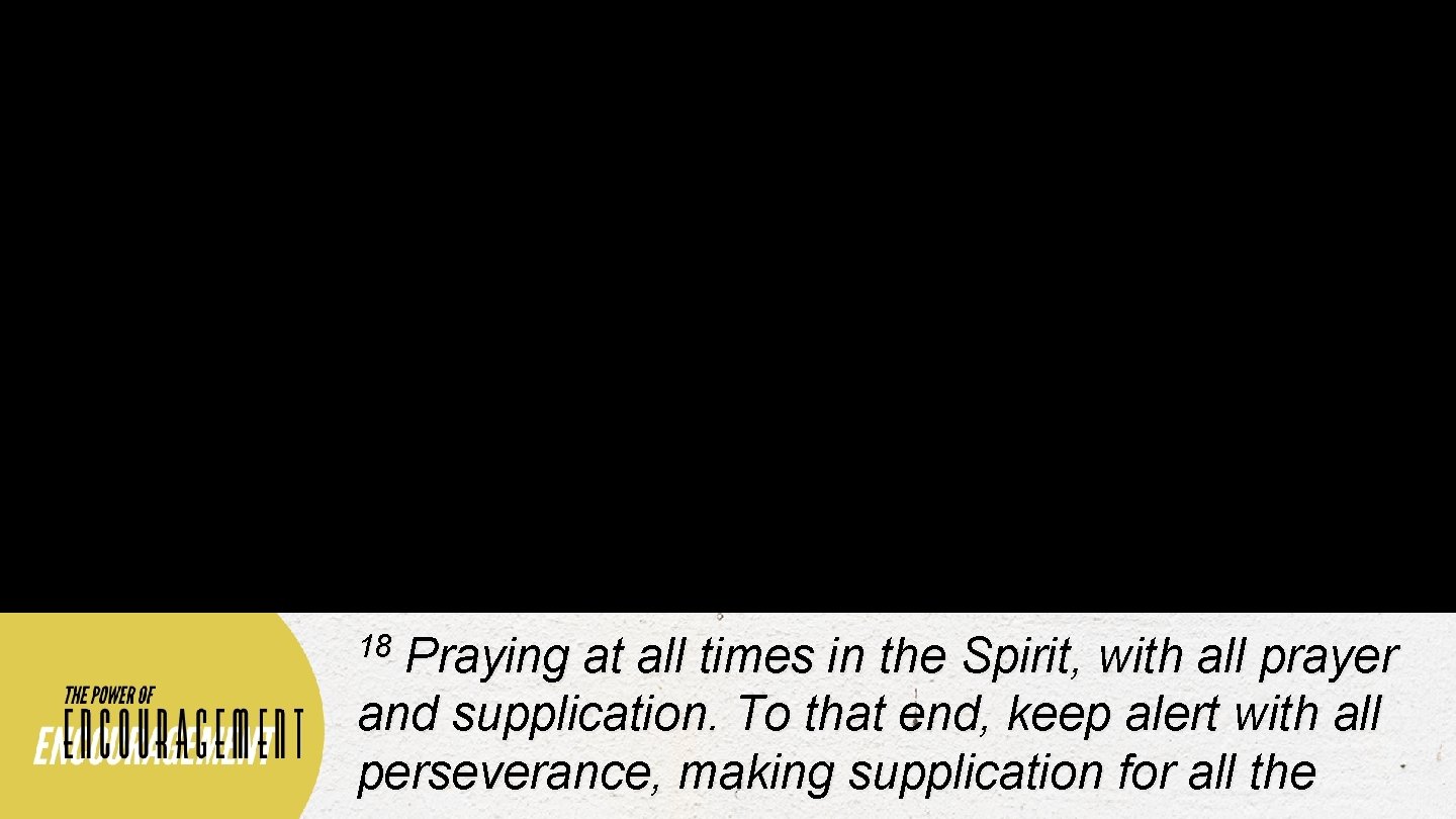 18 Praying at all times in the Spirit, with all prayer and supplication. To