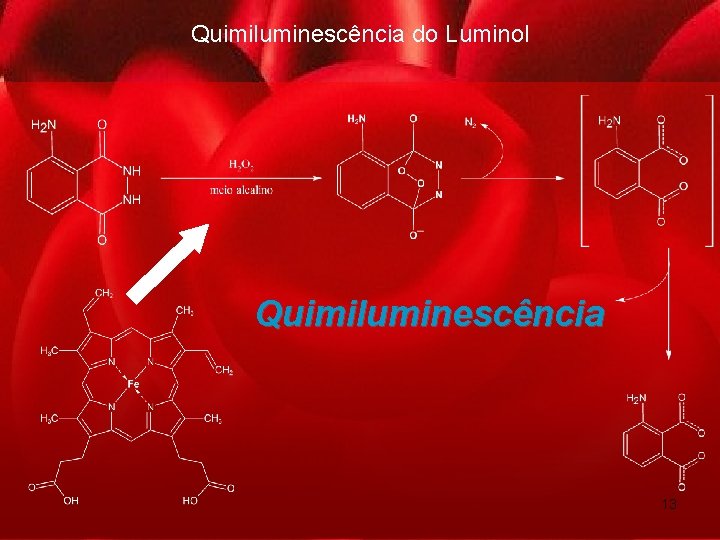 Quimiluminescência do Luminol Quimiluminescência 13 