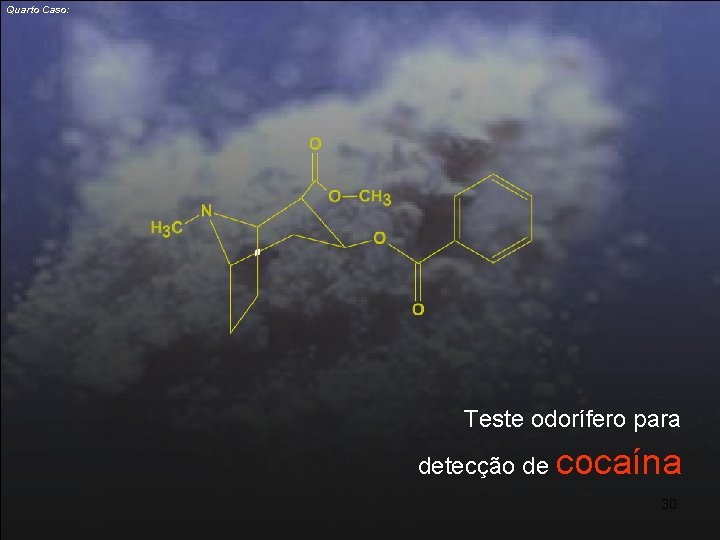 Quarto Caso: Teste odorífero para detecção de cocaína 30 