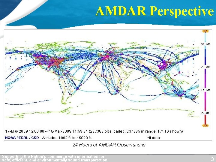 AMDAR Perspective 24 Hours of AMDAR Observations Supporting the Nation’s commerce with information for