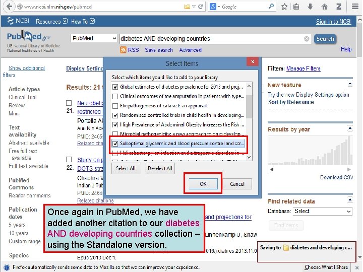 Once again in Pub. Med, we have added another citation to our diabetes AND