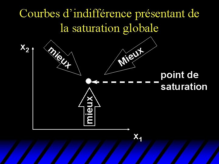 Courbes d’indifférence présentant de la saturation globale m ie ux x u e i Courbes d’indifférence présentant de la saturation globale m ie ux x u e i