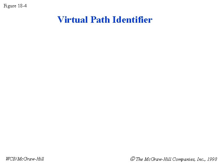 Figure 18 -4 Virtual Path Identifier WCB/Mc. Graw-Hill The Mc. Graw-Hill Companies, Inc. ,