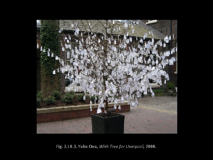 Fig. 2. 10. 3. Yoko Ono, Wish Tree for Liverpool, 2008. 