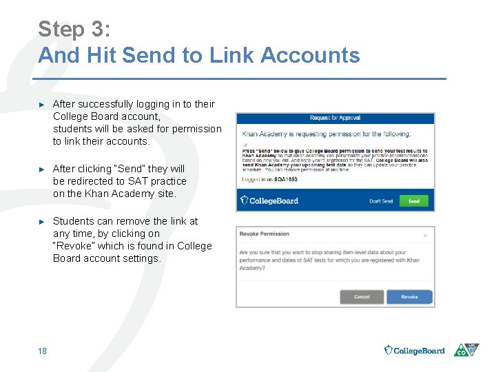 Step 3: And Hit Send to Link Accounts ► After successfully logging in to