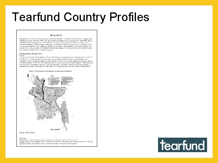 Tearfund Country Profiles 