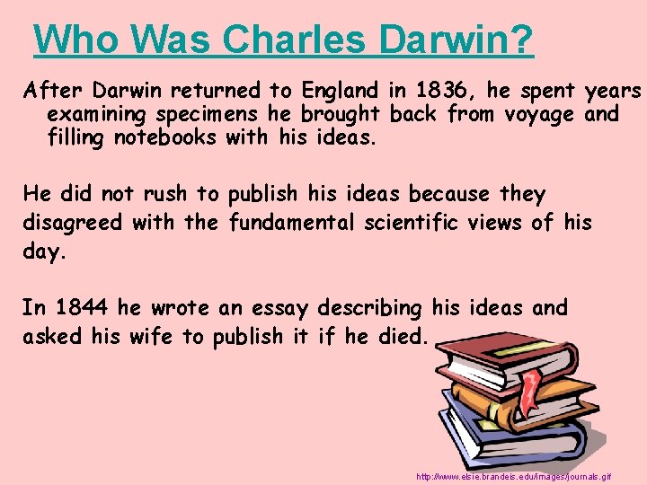 Who Was Charles Darwin? After Darwin returned to England in 1836, he spent years