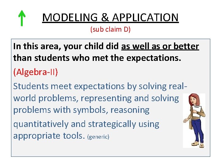 MODELING & APPLICATION (sub claim D) as well as or better In this area,