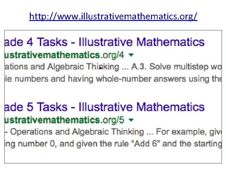 http: //www. illustrativemathematics. org/ 