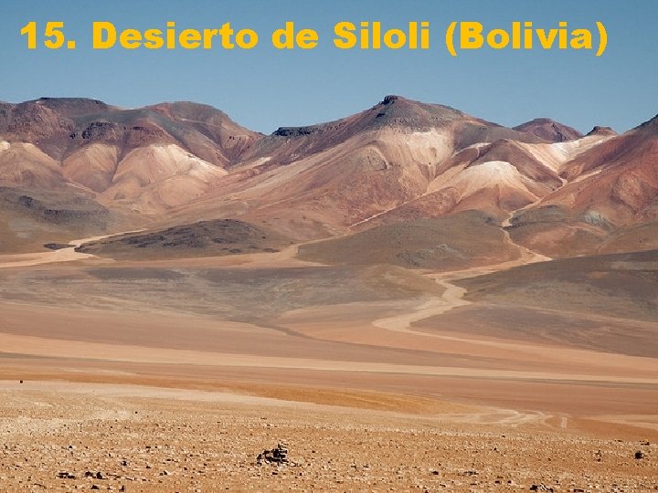 15. Desierto de Siloli (Bolivia) 