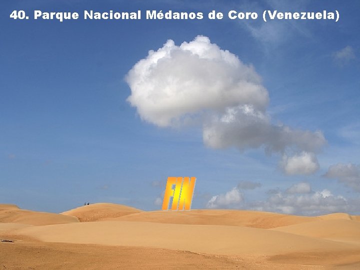 40. Parque Nacional Médanos de Coro (Venezuela) 