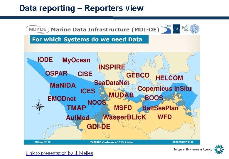 Data reporting – Reporters view Link to presentation by J. Melles 