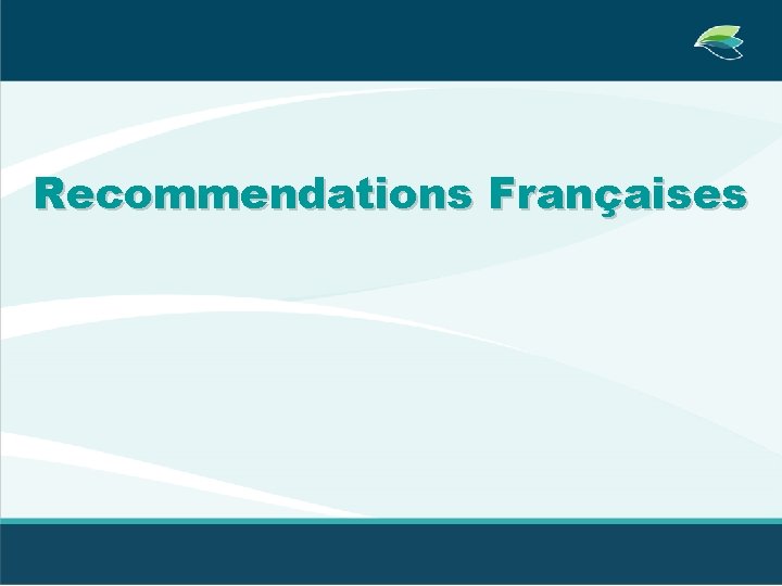 Recommendations Françaises 