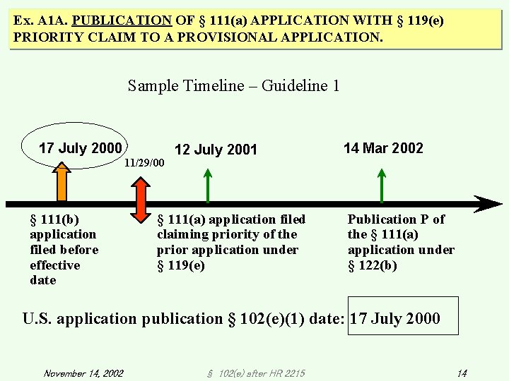 Ex. A 1 A. PUBLICATION OF § 111(a) APPLICATION WITH § 119(e) PRIORITY CLAIM Ex. A 1 A. PUBLICATION OF § 111(a) APPLICATION WITH § 119(e) PRIORITY CLAIM