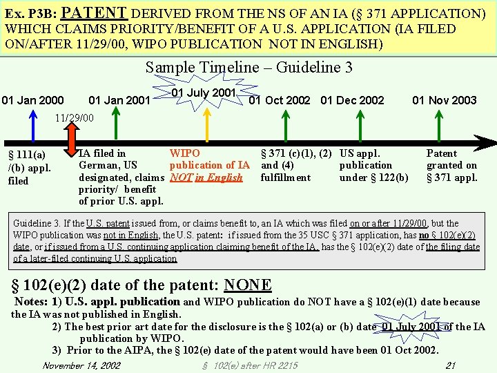 Ex. P 3 B: PATENT DERIVED FROM THE NS OF AN IA (§ 371 Ex. P 3 B: PATENT DERIVED FROM THE NS OF AN IA (§ 371
