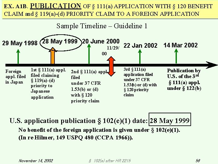 EX. A 1 B. PUBLICATION OF § 111(a) APPLICATION WITH § 120 BENEFIT CLAIM EX. A 1 B. PUBLICATION OF § 111(a) APPLICATION WITH § 120 BENEFIT CLAIM