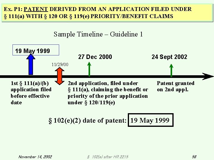 Ex. P 1: PATENT DERIVED FROM AN APPLICATION FILED UNDER § 111(a) WITH § Ex. P 1: PATENT DERIVED FROM AN APPLICATION FILED UNDER § 111(a) WITH §