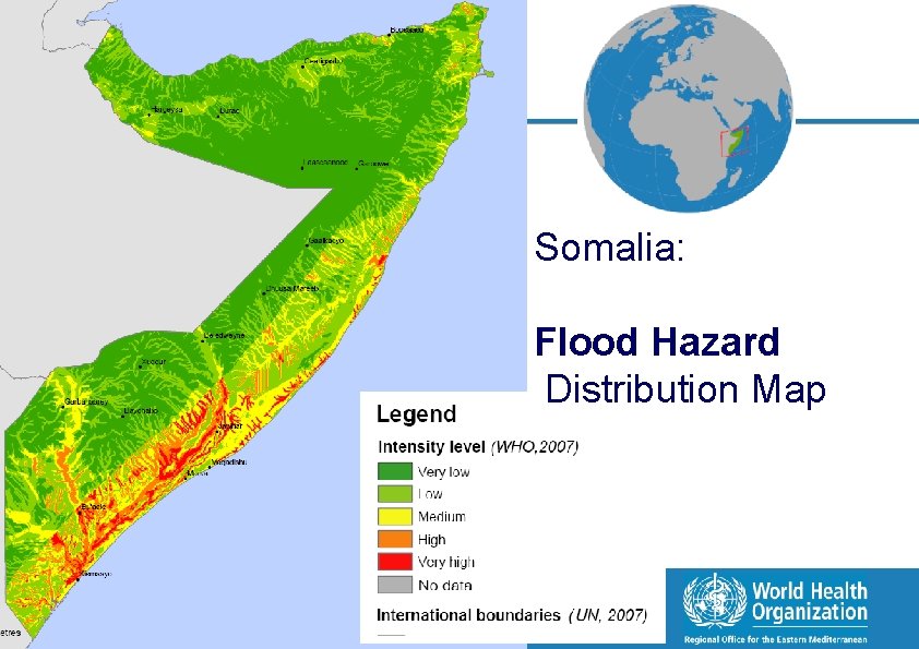 Map Somalia: Flood Hazard Distribution Map Health Challenges in Somalia: 7 | Humanitarian Saving