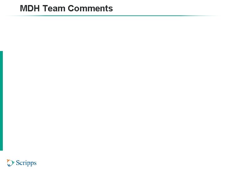 MDH Team Comments 