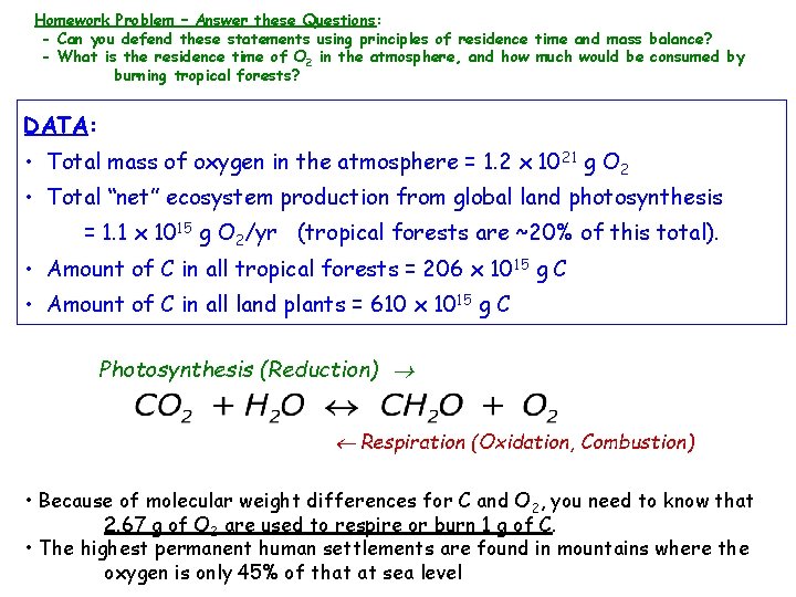 Homework Problem – Answer these Questions: - Can you defend these statements using principles