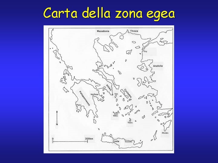 Carta della zona egea 