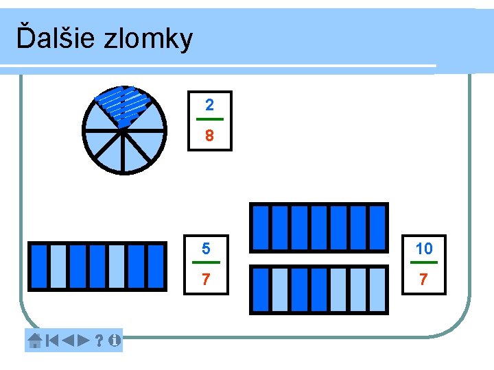 Ďalšie zlomky 2 8 5 10 7 7 