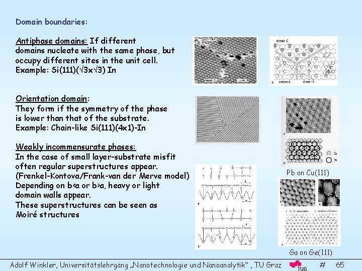 Domain boundaries: Antiphase domains: If different domains nucleate with the same phase, but occupy