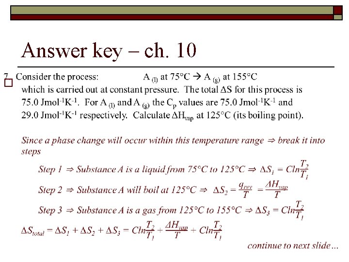 Answer key – ch. 10 o 