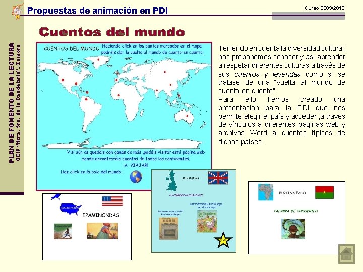 CEIP “Ntra. Sra. de la Candelaria”. Zamora PLAN DE FOMENTO DE LA LECTURA Propuestas