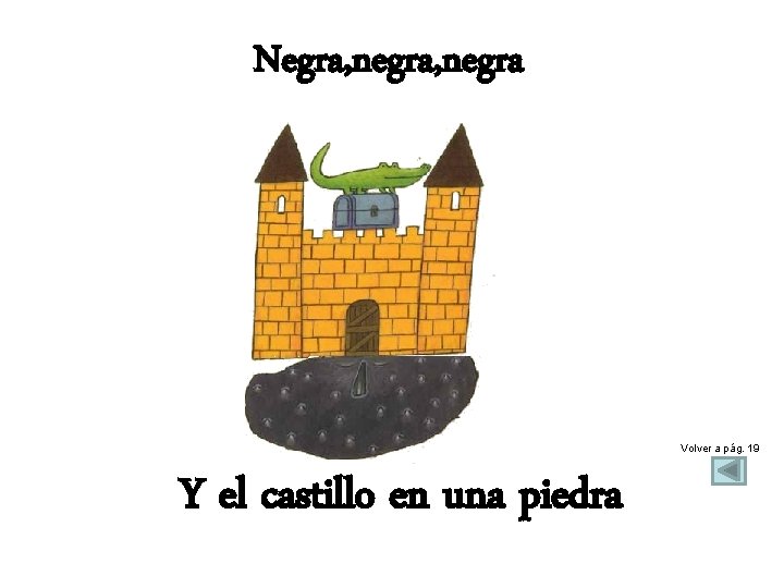 Negra, negra Volver a pág. 19 Y el castillo en una piedra 