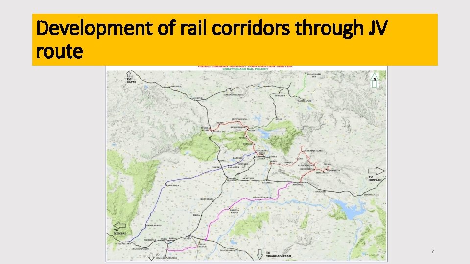 Development of rail corridors through JV route 7 