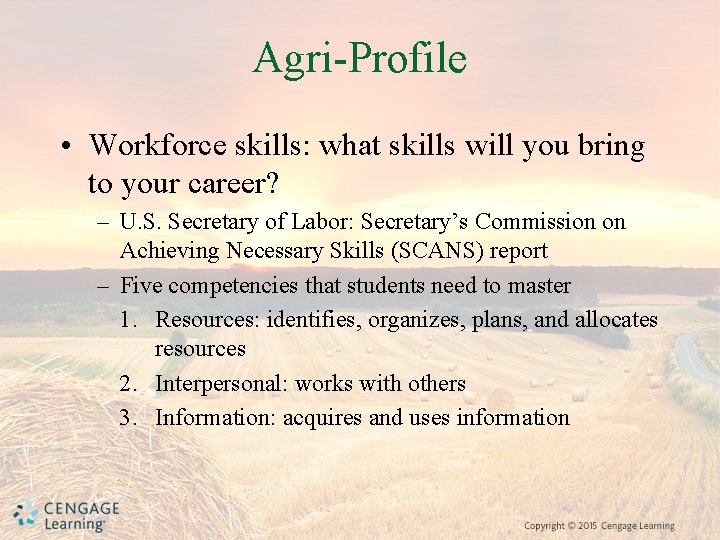 Agri-Profile • Workforce skills: what skills will you bring to your career? – U.