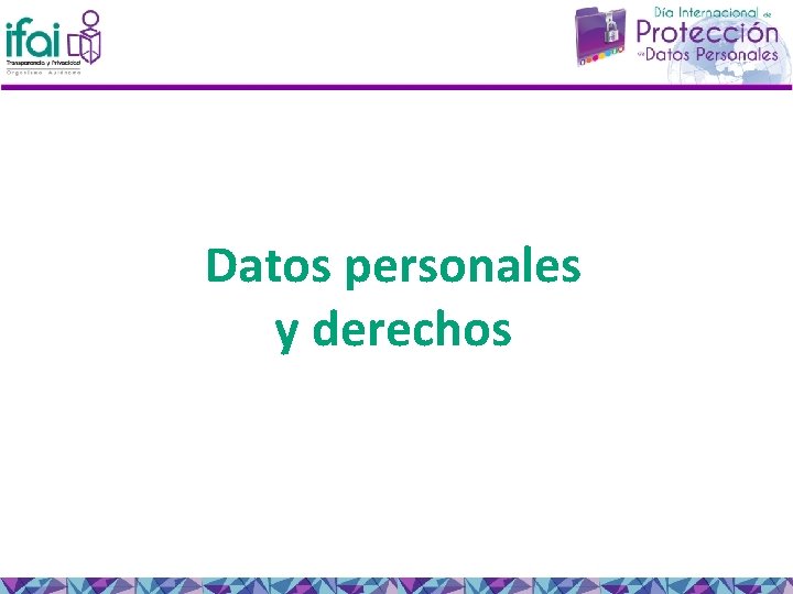 Datos personales y derechos 