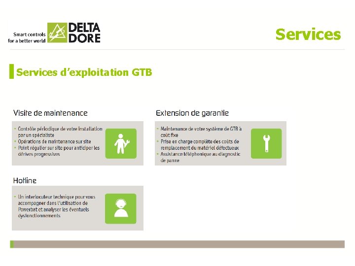 Services d’exploitation GTB 