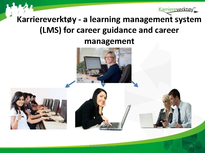 Karriereverktøy - a learning management system (LMS) for career guidance and career management Karriereverktoy.