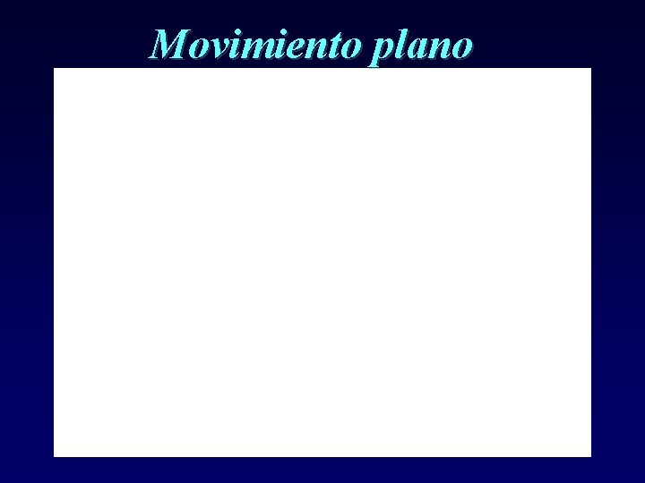 Movimiento plano 