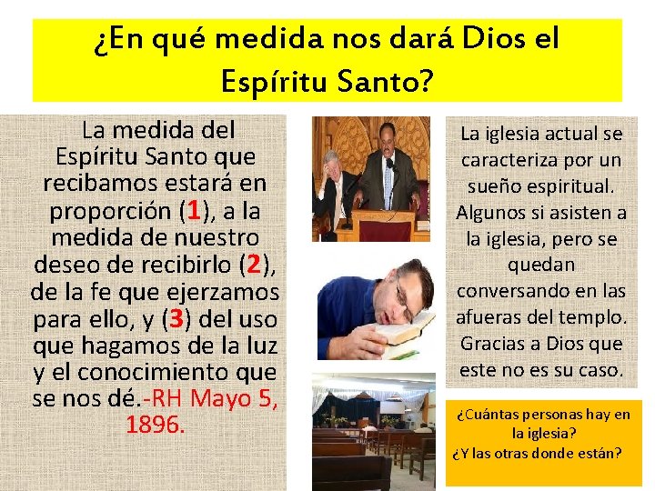 ¿En qué medida nos dará Dios el Espíritu Santo? La medida del Espíritu Santo ¿En qué medida nos dará Dios el Espíritu Santo? La medida del Espíritu Santo