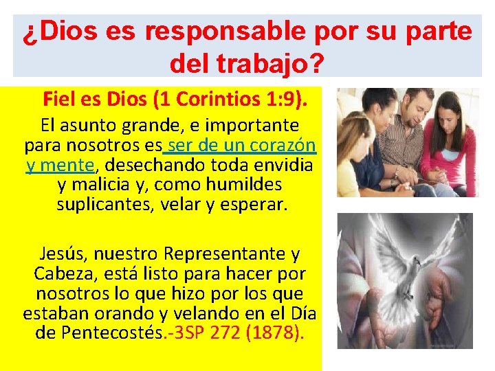 ¿Dios es responsable por su parte del trabajo? Fiel es Dios (1 Corintios 1: ¿Dios es responsable por su parte del trabajo? Fiel es Dios (1 Corintios 1: