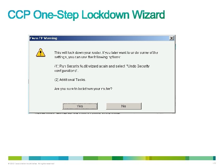 © 2012 Cisco and/or its affiliates. All rights reserved. 177 © 2012 Cisco and/or its affiliates. All rights reserved. 177