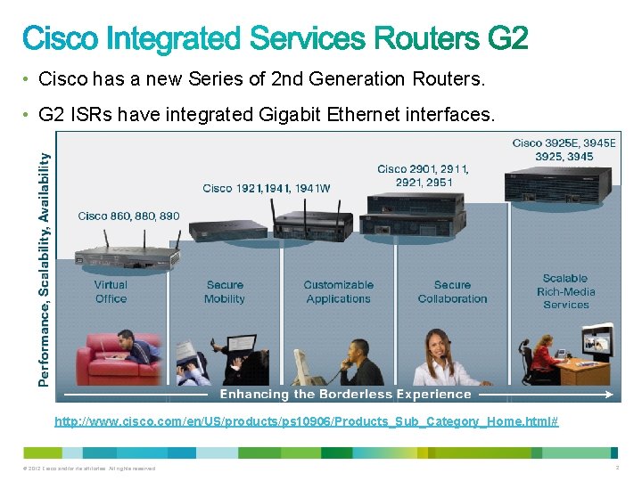 • Cisco has a new Series of 2 nd Generation Routers. • G • Cisco has a new Series of 2 nd Generation Routers. • G