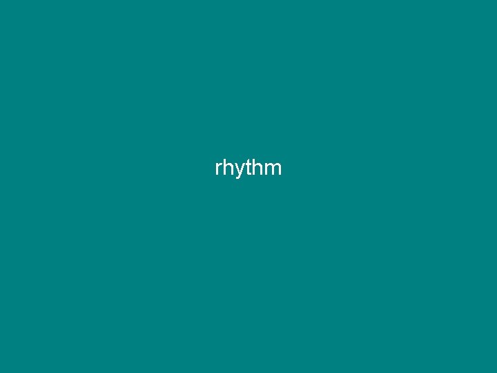 rhythm 