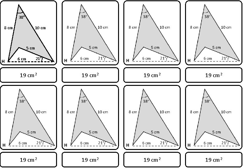 38° 10 cm 8 cm 5 cm H 6 cm 21° 19 cm 2