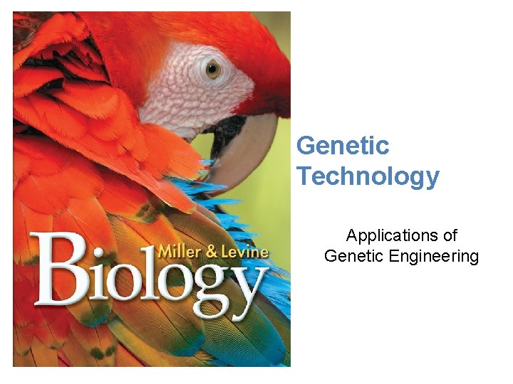 Lesson Overview Application of Genetic Engrineering Genetic Technology Applications of Genetic Engineering 