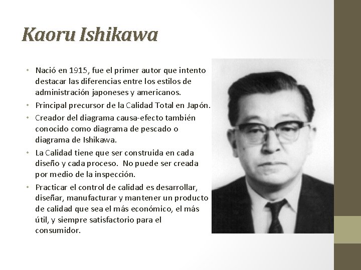Kaoru Ishikawa • Nació en 1915, fue el primer autor que intento destacar las